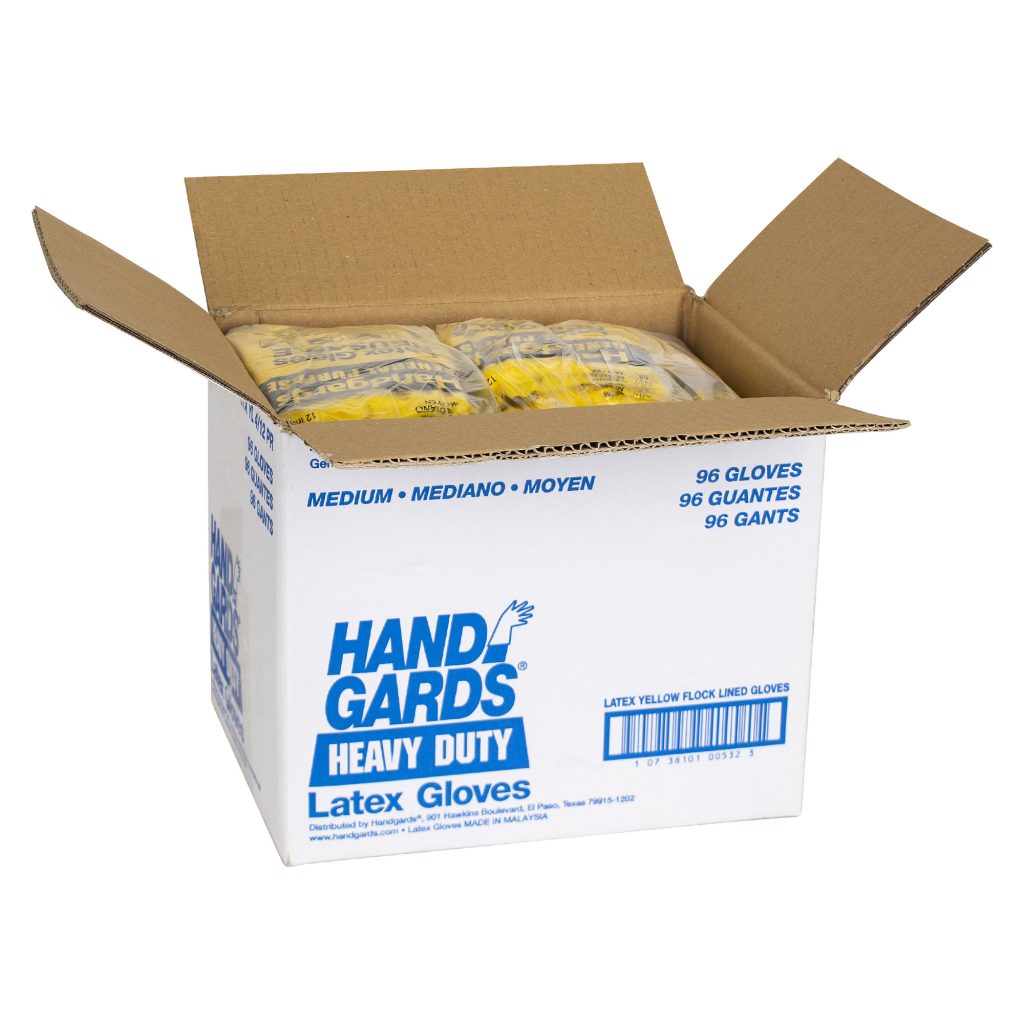 Spontex 69981 Hand Care Latex Glove, Small, Yellow 