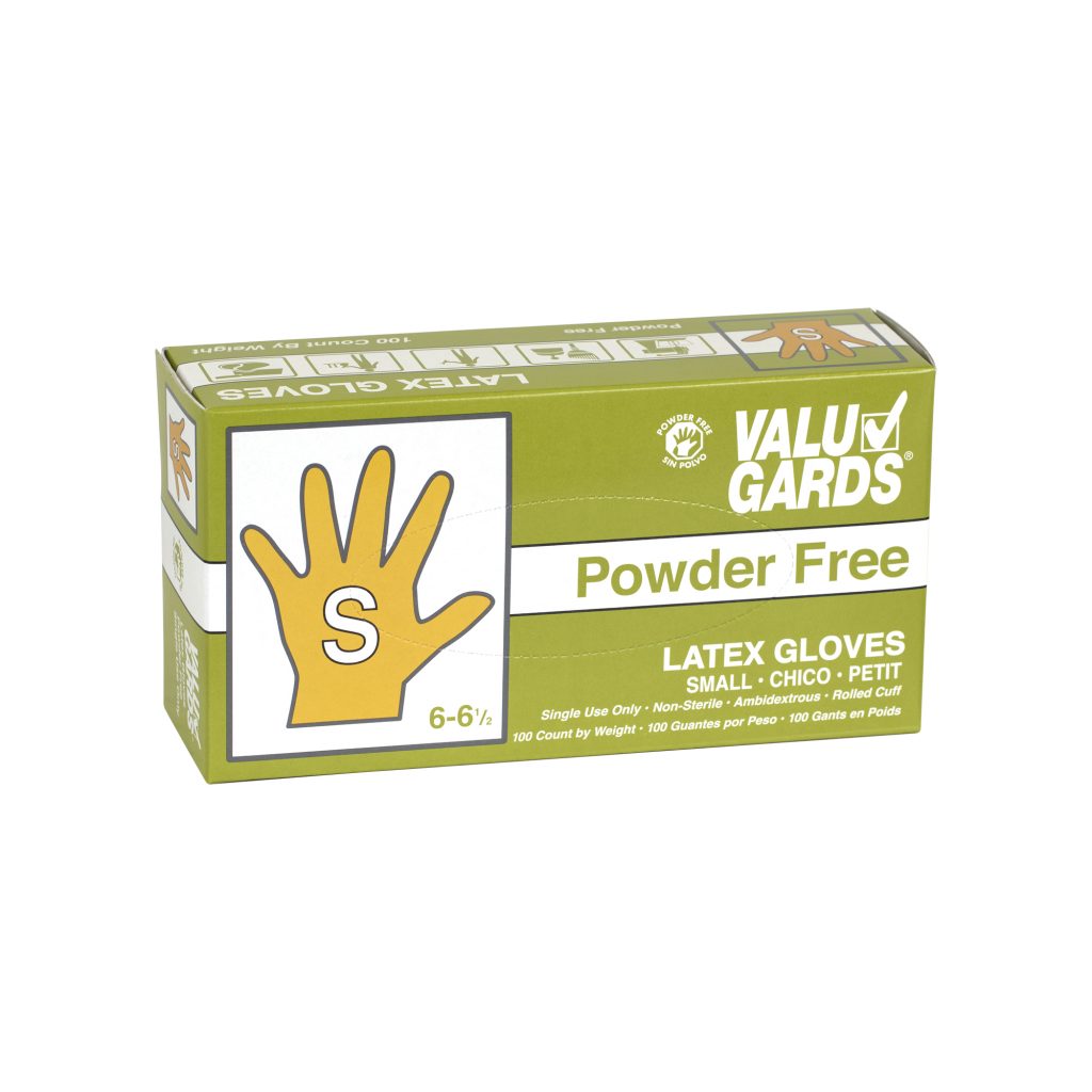 Size XL Disposal Powdered Valu Gards Vinyl Gloves Single Use Latex Free 
