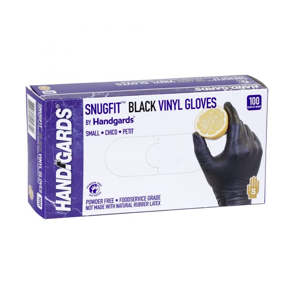 1000/case Gloveworks Black Synthetic Vinyl Disposable Gloves