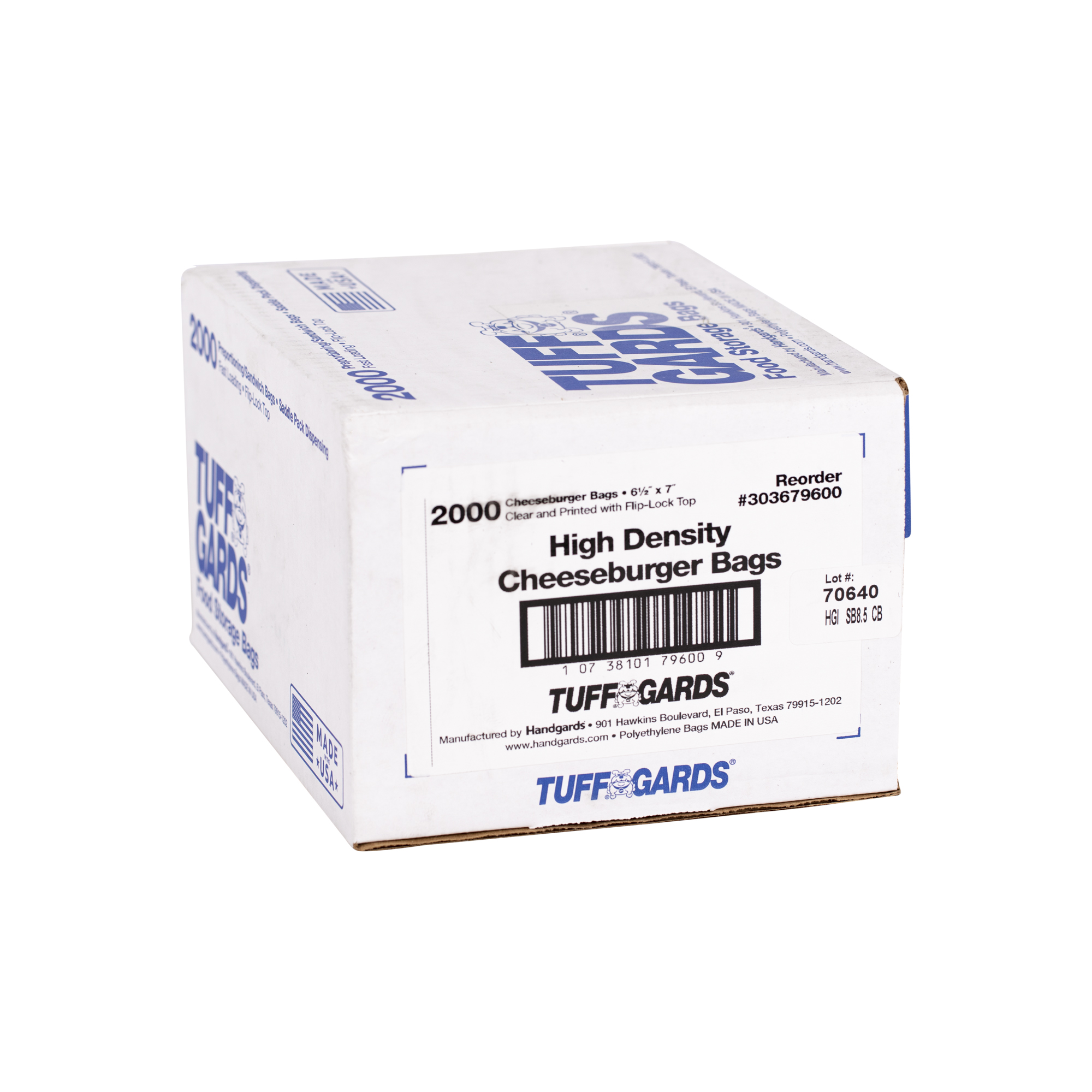 Tuffgards® Low Density Disposable Food Storage Bags – LD428 – 4″ x 2″ x 8″  – Handgards®