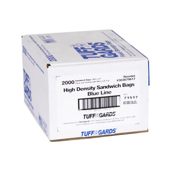 Tuffgards® Low Density Disposable Food Storage Bags – LD428 – 4″ x 2″ x 8″  – Handgards®