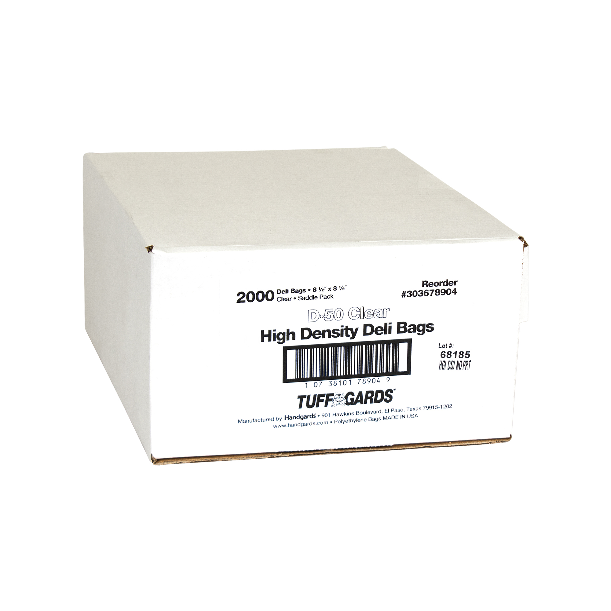 Tuffgards® Low Density Disposable Food Storage Bags – LD6315- 6″ x 3″ x 15″  – Handgards®
