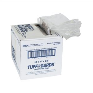 304985361 - Tuffgards® Low Density Disposable Food Storage Bags – LD10824 – 10″ x 8″ x 24″