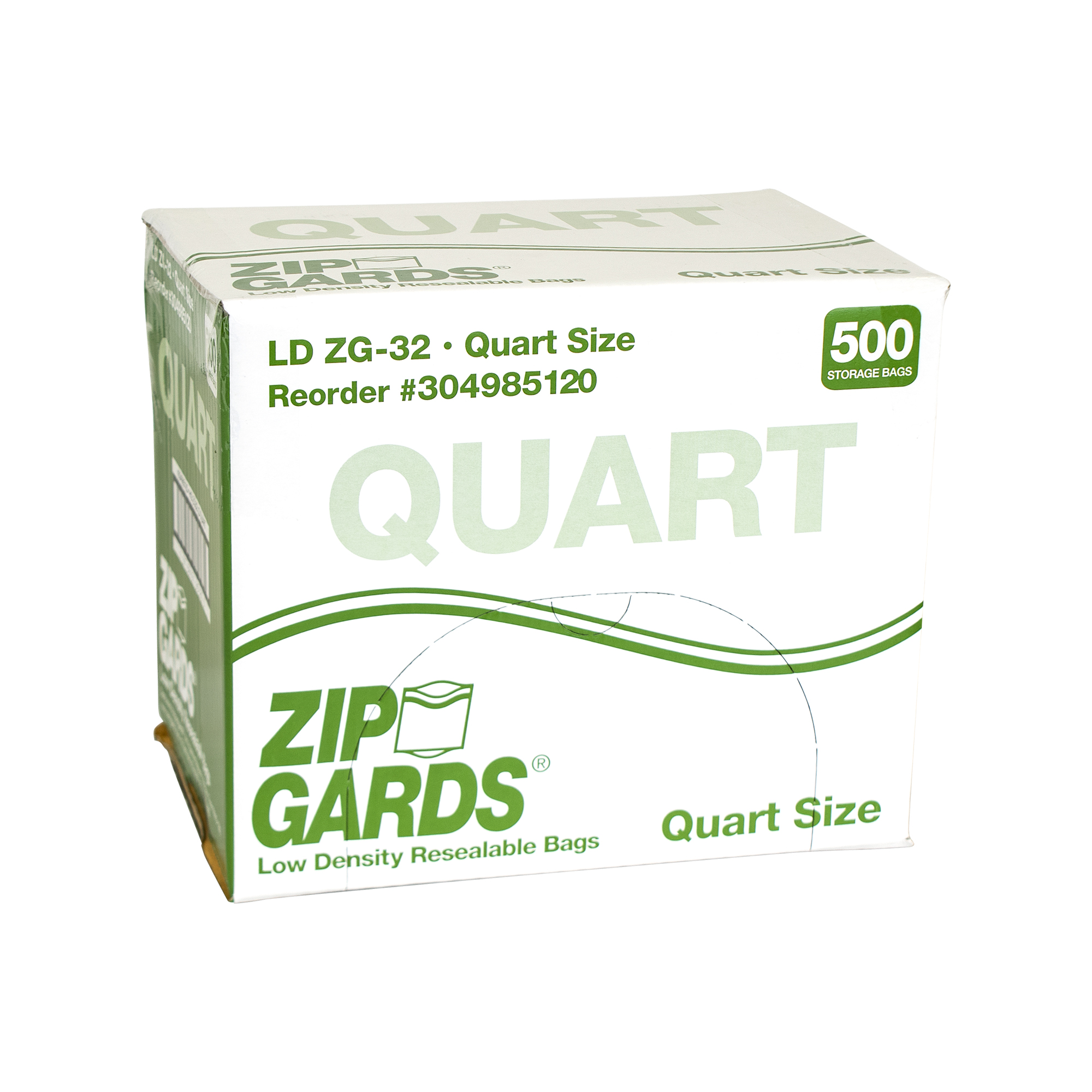 Zipgards® Low Density Disposable Reclosable Bags – Quart Size