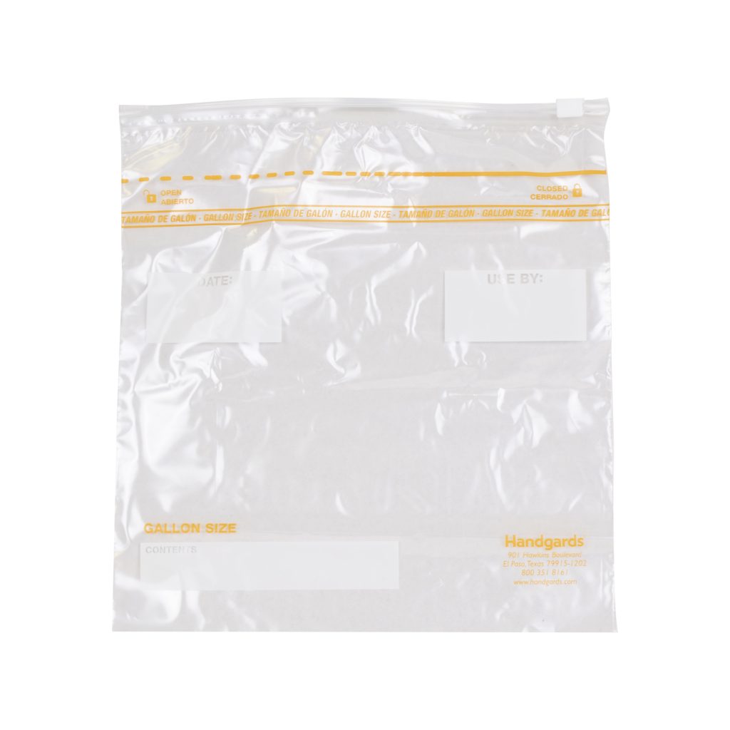 Zipgards® Low Density Slide Zip Disposable Reclosable Bags – Gallon Size –  Handgards®