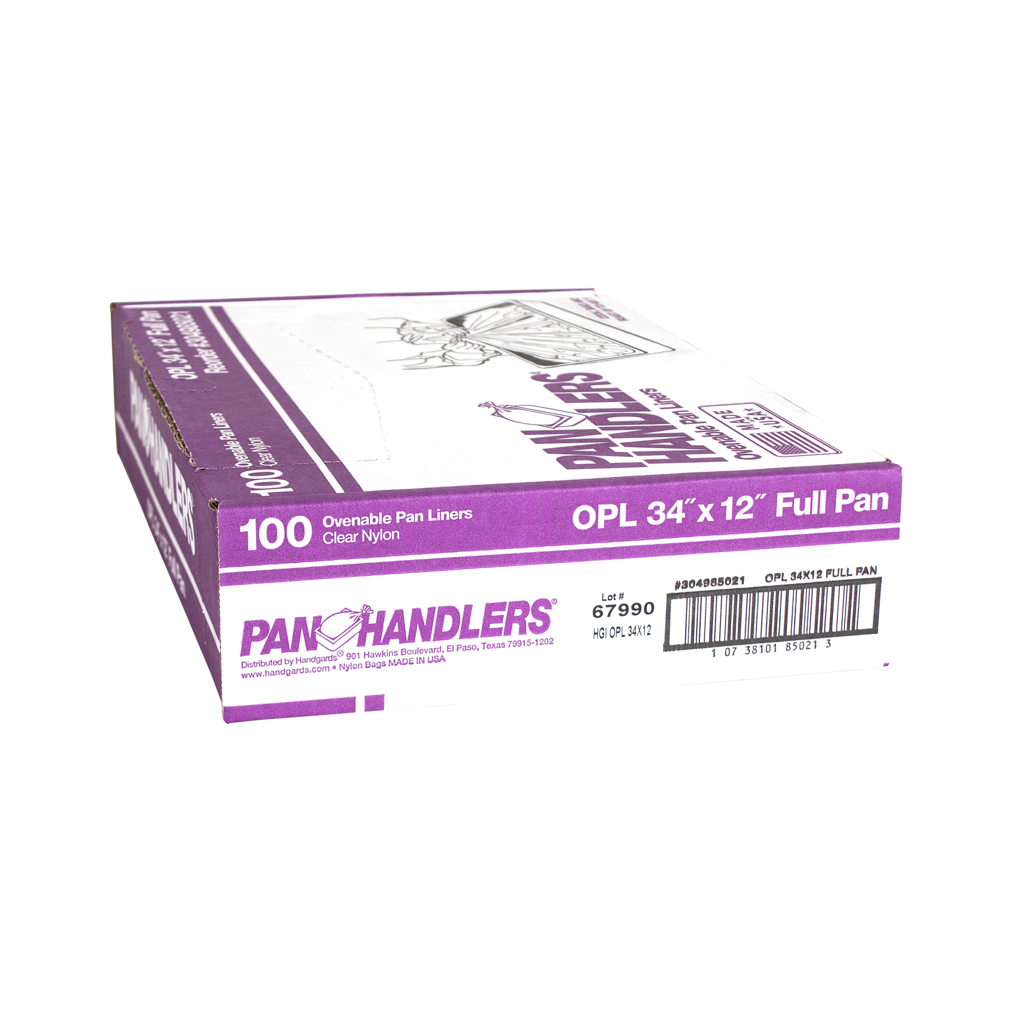Panhandlers® Nylon Disposable Ovenable Pan Liners 19 x 14 – Date Label