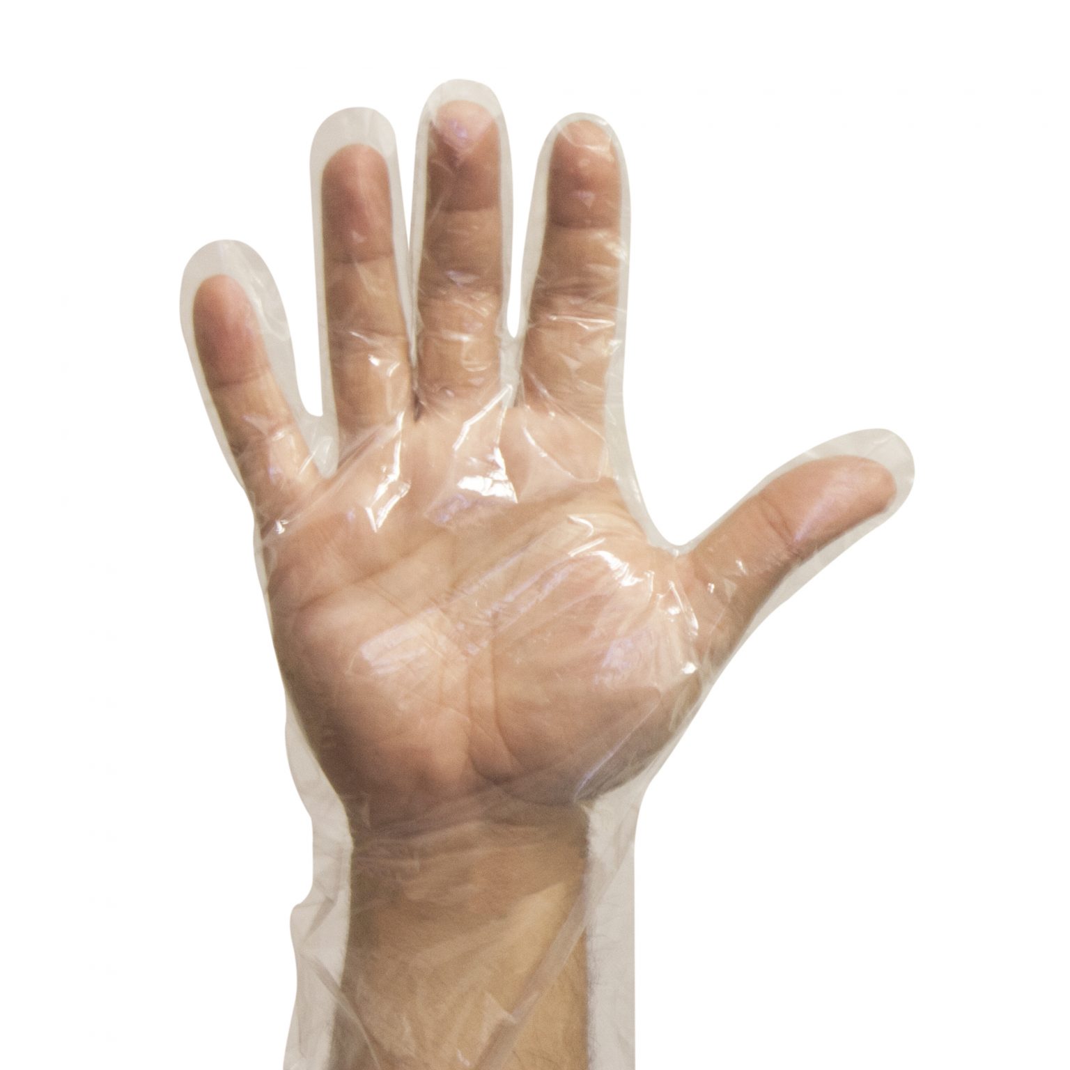 Handgards® Poly Disposable Elbow Length Gloves Handgards® First in