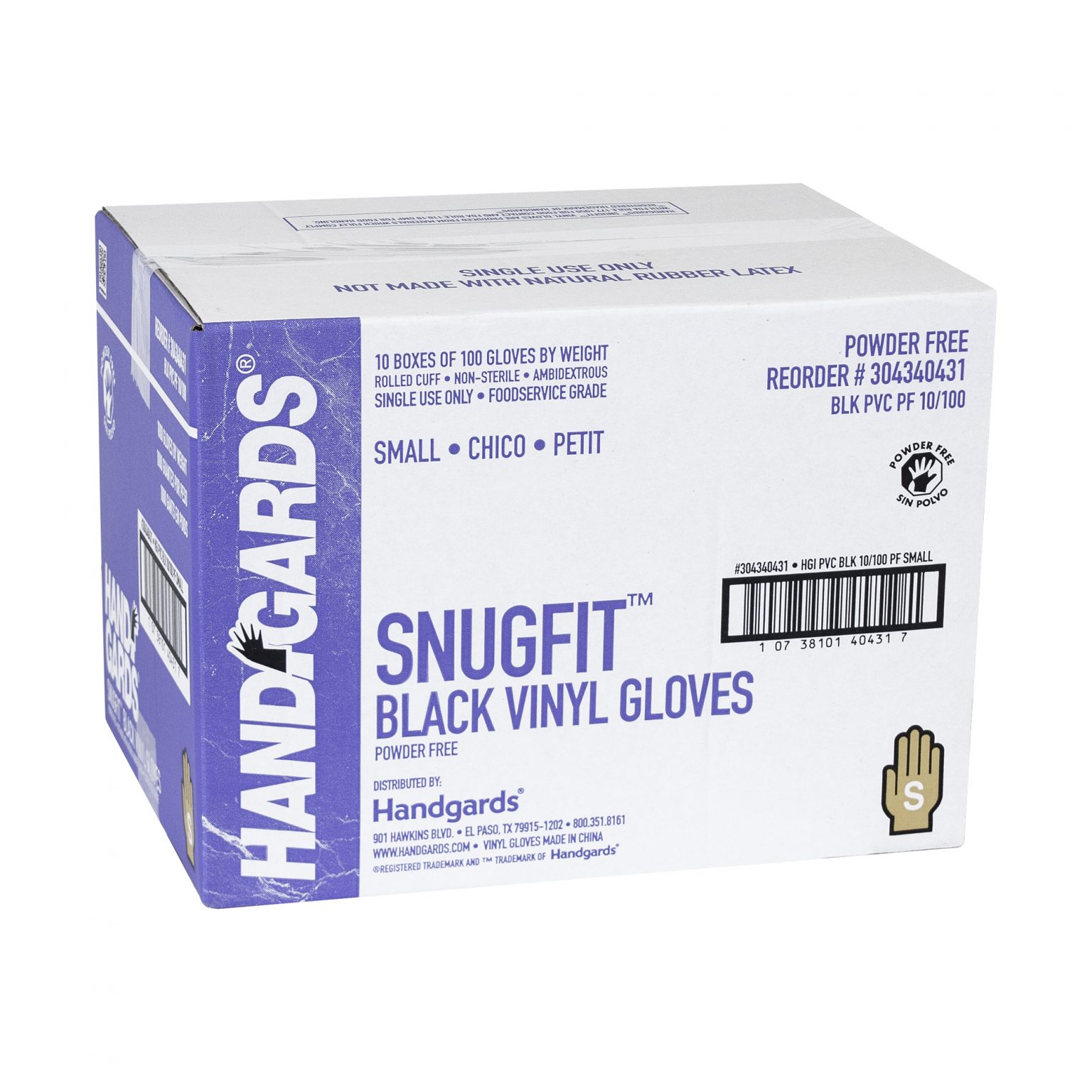 Handgards® Black Vinyl Disposable Gloves Handgards® First in Food