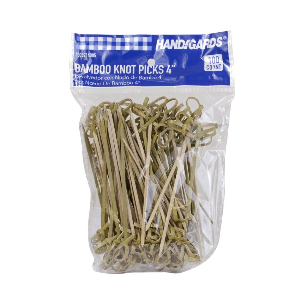 Handgards® Bamboo Disposable Knot Picks - 4