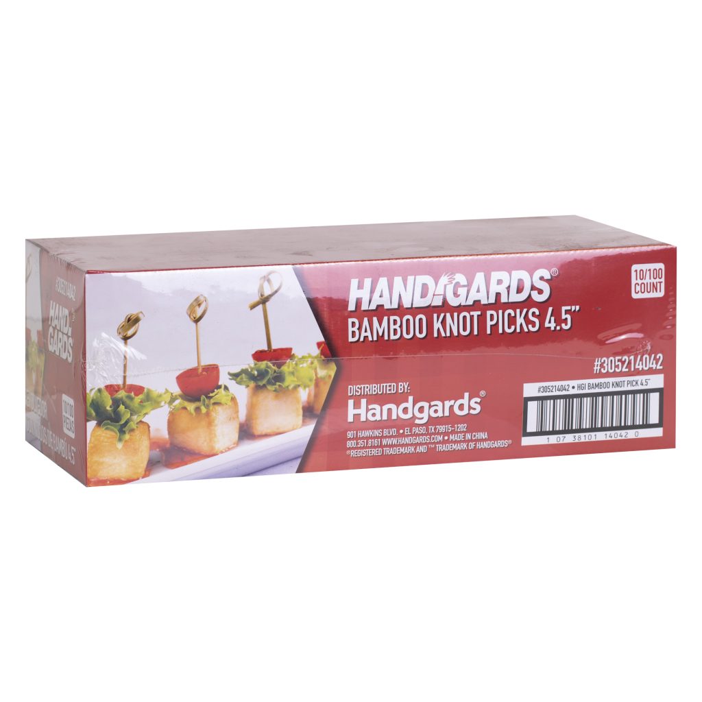 Handgards® Bamboo Disposable Knot Picks - 4