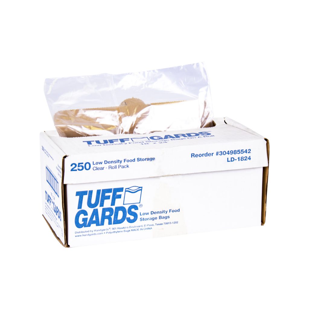 Tuffgards® Low Density Disposable Food Storage Bags – LD428 – 4″ x 2″ x 8″  – Handgards®