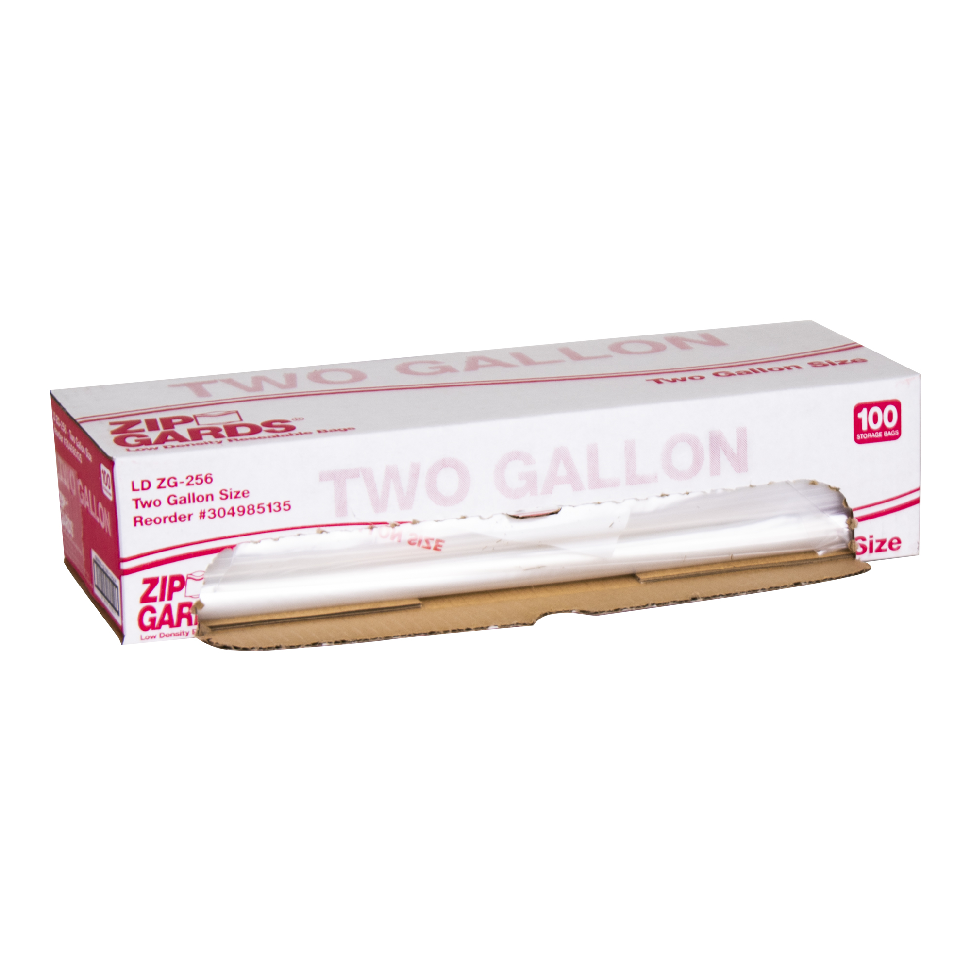 Zipgards 2.7 Mil Low Density Clear Resealable Gallon Size Dispenser Pack Freezer Bag, 200 Each, 1 per Case, Price/Case