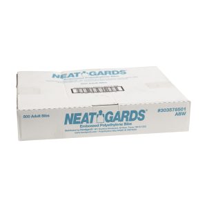 303578501 NeatGards® Low Density Embossed Poly Adult Bibs – White