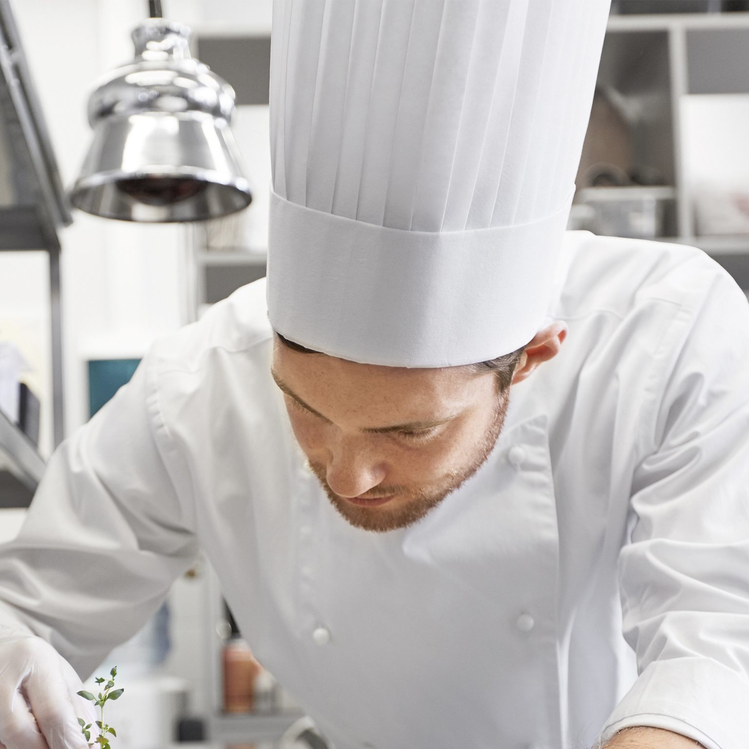 Forage Chef Hat Disposable Paper Paper Forage Hats White